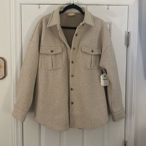 Cream Shacket from Altar’d State. With tags, never worn.